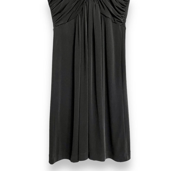Calvin Klein Sleeveless Ruched Knee Length Wrinkle Free Stretch Dress Women's 10 - Picture 4 of 11